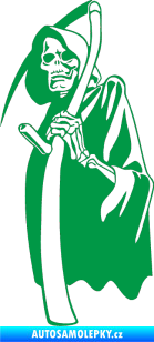Samolepka Smrtka s kosou levá zelená