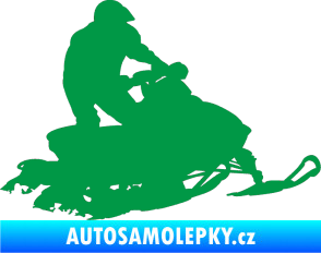 Samolepka Sněžný skútr 001 pravá zelená