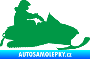 Samolepka Sněžný skútr 002 pravá zelená