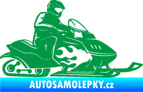 Samolepka Sněžný skútr pravá zelená