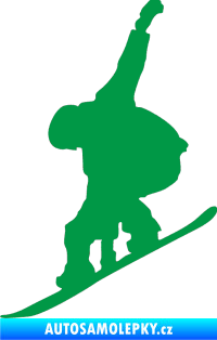 Samolepka Snowboard 018 levá zelená