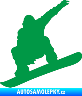 Samolepka Snowboard 021 levá zelená