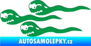 Samolepka Spermie levá zelená