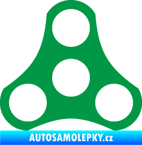 Samolepka Spinner zelená