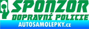 Samolepka Sponzor dopravní policie 004 zelená