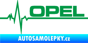 Samolepka Srdeční tep 036 pravá Opel zelená
