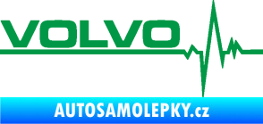 Samolepka Srdeční tep 037 levá Volvo zelená