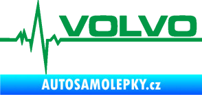 Samolepka Srdeční tep 037 pravá Volvo zelená