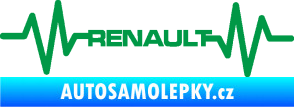 Samolepka Srdeční tep 042 Renault zelená