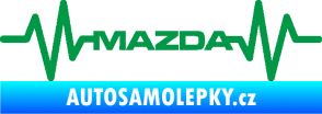 Samolepka Srdeční tep 059 Mazda zelená