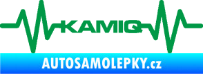 Samolepka Srdeční tep 067 Kamiq zelená