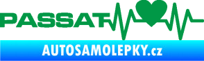 Samolepka Srdeční tep 077 levá Volkswagen Passat zelená