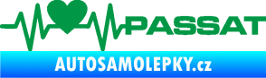 Samolepka Srdeční tep 077 pravá Volkswagen Passat zelená