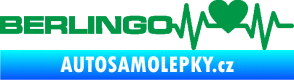 Samolepka Srdeční tep 092 levá Berlingo Citroen zelená