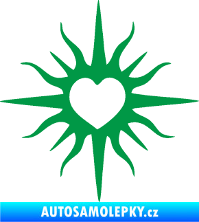 Samolepka Srdíčko 006 zelená