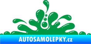 Samolepka Stékající skvrna 003 levá kaňka zelená