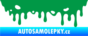 Samolepka Stékající skvrna 006 pravá zelená