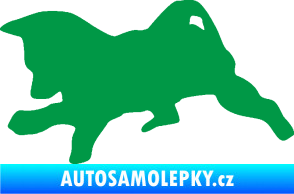 Samolepka Štěňátko 002 levá německý ovčák zelená