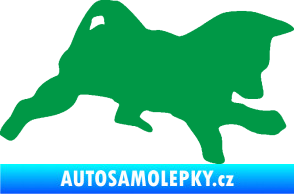 Samolepka Štěňátko 002 pravá německý ovčák zelená