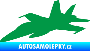 Samolepka Stíhací letoun 001 levá zelená