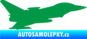 Samolepka Stíhací letoun 002 pravá zelená