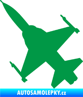 Samolepka Stíhací letoun 003 levá zelená