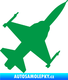 Samolepka Stíhací letoun 003 pravá zelená