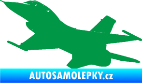 Samolepka Stíhací letoun 004 levá zelená