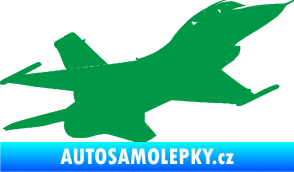 Samolepka Stíhací letoun 004 pravá zelená