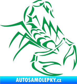 Samolepka Štír 017 pravá zelená