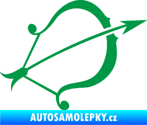 Samolepka Střelec 002 pravá zelená
