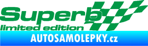Samolepka Superb limited edition pravá zelená