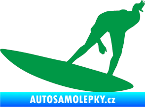 Samolepka Surfař 001 levá zelená
