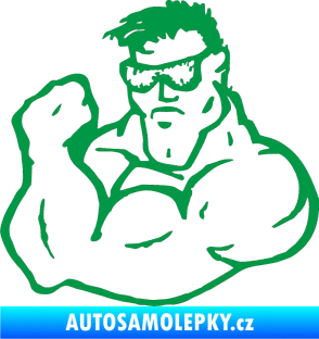 Samolepka Svalovec levá zelená