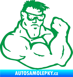 Samolepka Svalovec pravá zelená