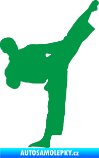Samolepka Taekwondo 002 pravá zelená
