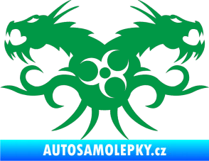 Samolepka Tetování 113 draci zelená