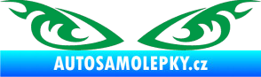 Samolepka Tetování 182 oči zelená