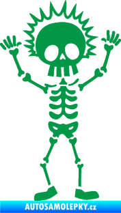 Samolepka The Bone Family Kluk zelená