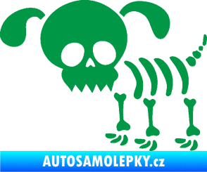 Samolepka The Bone Family Pejsek zelená