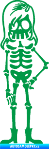 Samolepka The Bone Family Slečna zelená