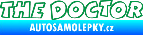 Samolepka The Doctor obrys zelená
