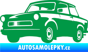 Samolepka Trabant karikatura levá zelená