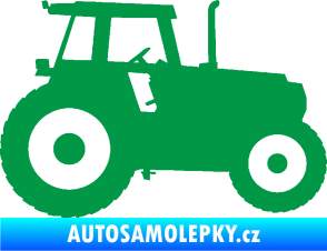 Samolepka Traktor 001 pravá zelená
