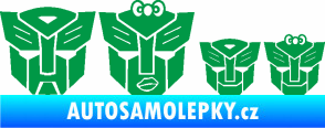 Samolepka Transformers 001 rodinka v autě zelená