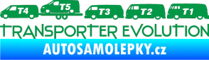 Samolepka Transporter evolution - levá zelená