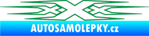 Samolepka Triple x zelená