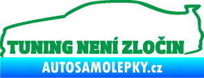 Samolepka Tuning není zločin 001 zelená