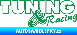 Samolepka Tuning racing obrys zelená