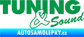 Samolepka Tuning sound zelená